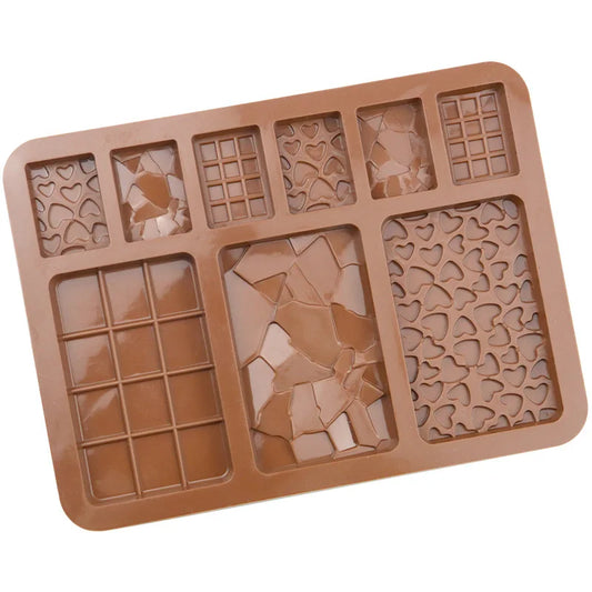 1pc Food Grade Break-Apart Chocolate Molds Non-Stick Silicone Protein and Energy Bar Molds Baking Utensils Peaceful Pleasures Health and Wellness