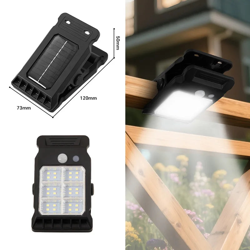 Solar Motion Sensor Clip-On Garden Lights | Outdoor LED