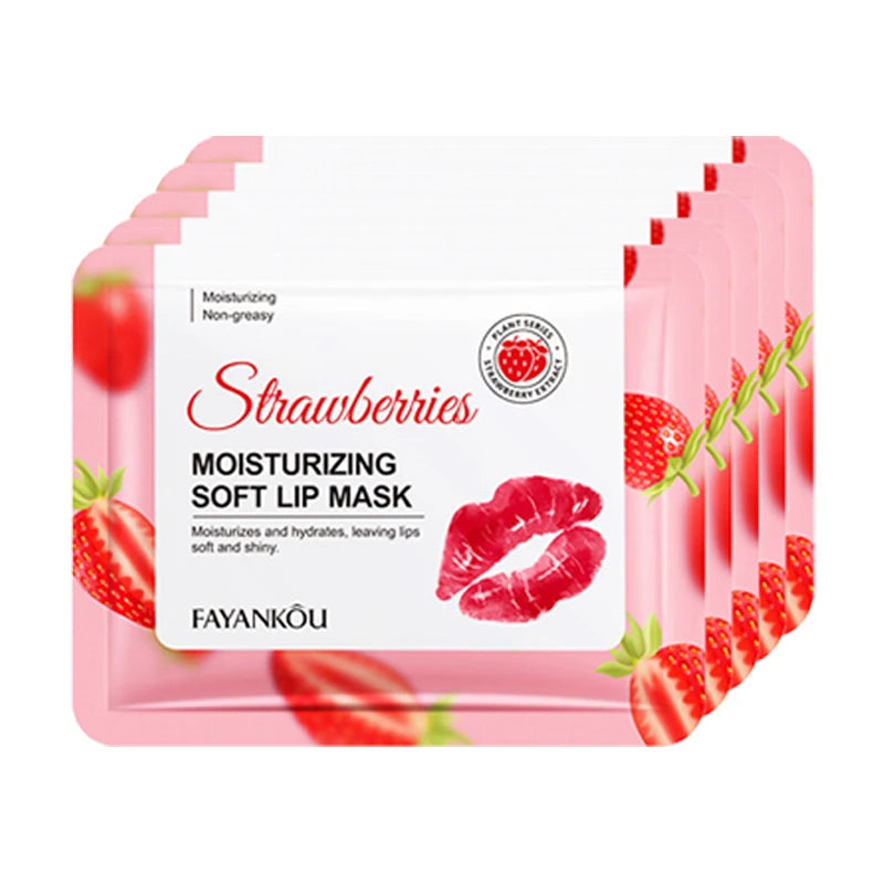 Crystal Collagen Lip Mask Patches – Cherry & Strawberry Plumper