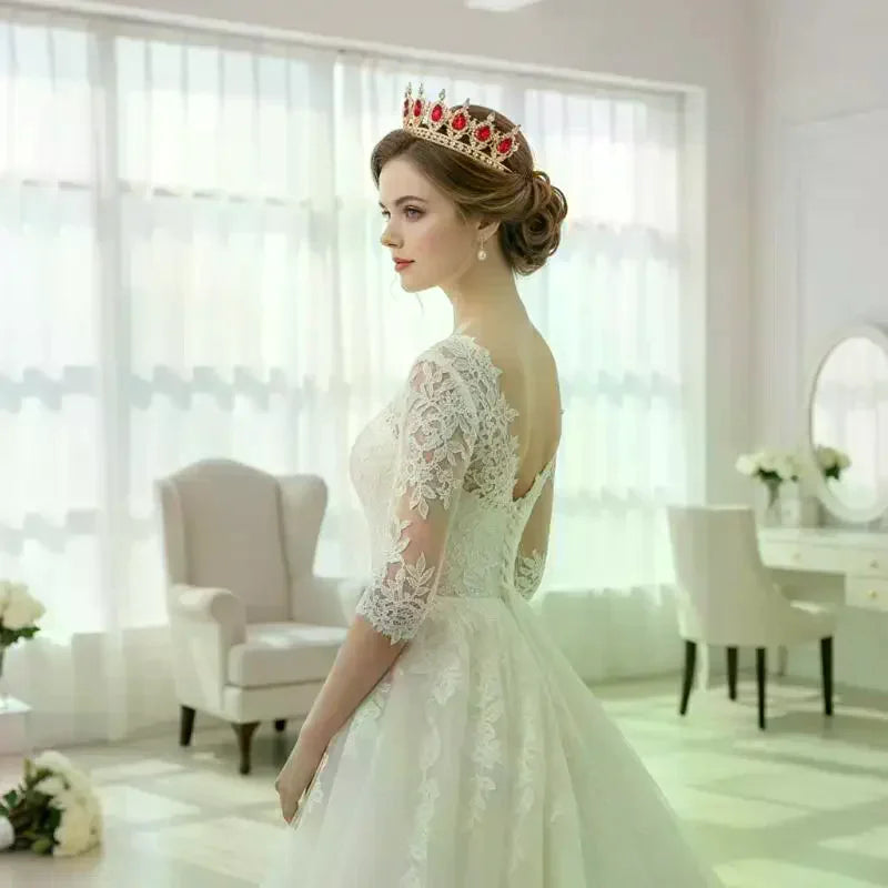 Crystal Crown Tiara Cake Topper – Princess Party & Wedding