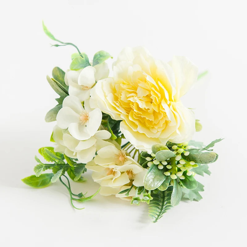Artificial Silk Peony Bouquet | Wedding & Home Decor Flowers