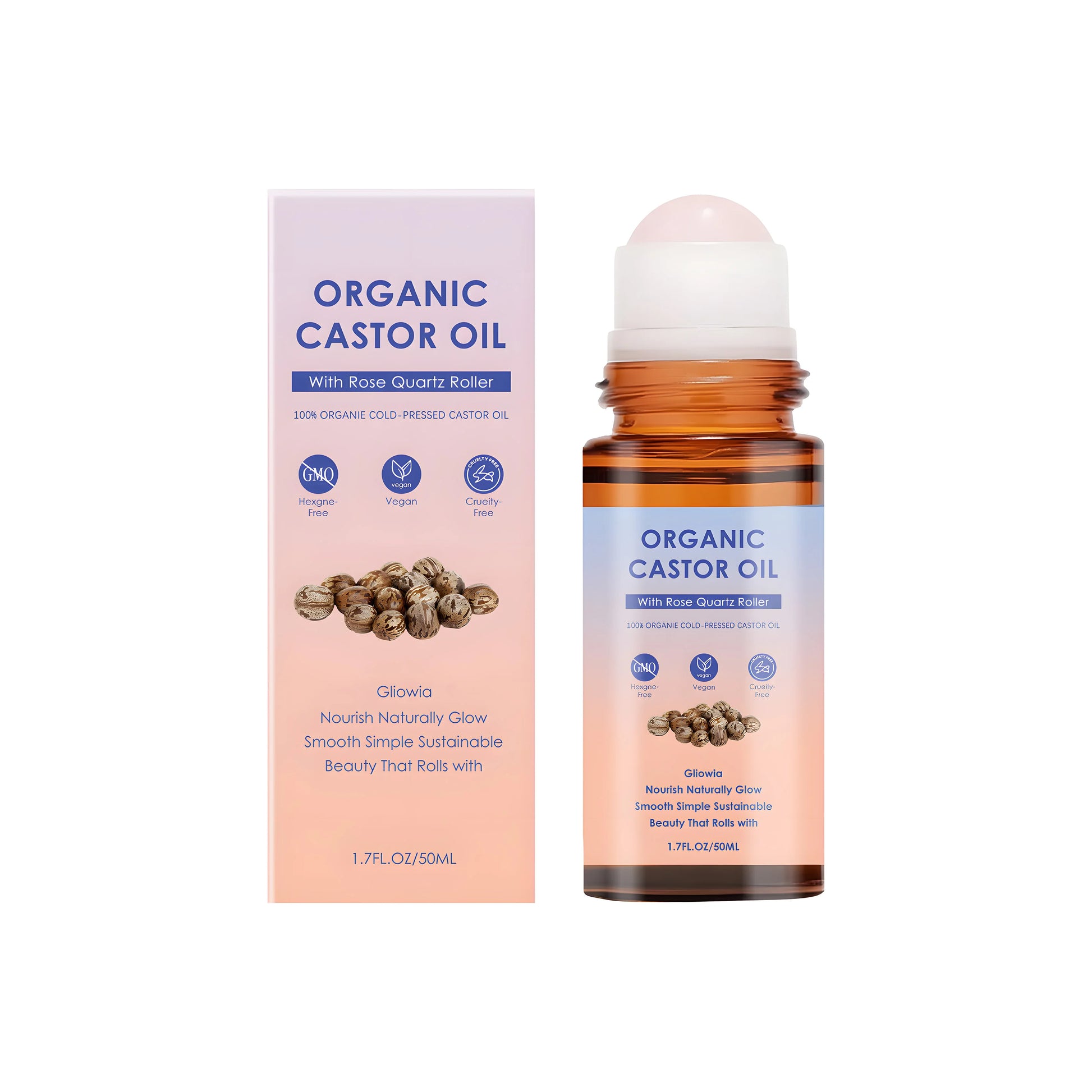 Organic Castor Oil Body Essence – Deep Moisturizing 50ml Body Care Essence Peaceful Pleasures Health and Wellness 50ml Boxed