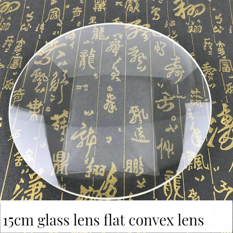 15Cm Magnifying Lens Large Single Convex 150Mm8X Glass Flat Convex Lens Focus Ignition Peaceful Pleasures Health and Wellness
