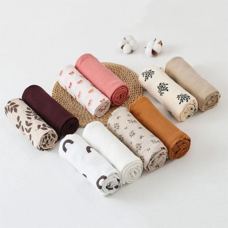 Soft Unisex Newborn Baby Receiving Blanket Swaddle Wrap – 2 Pack
