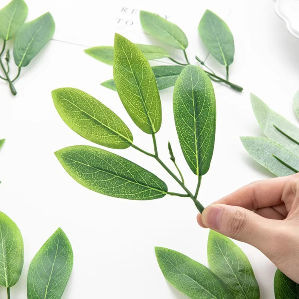 Silk Oleander Artificial Leaves 10pcs – Wedding & Home Décor