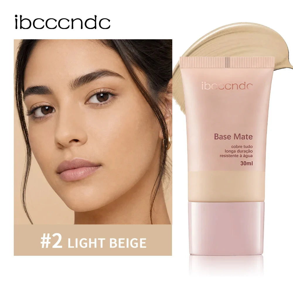 ibcccndc Matte Foundation – Waterproof, Long-Lasting, 9 Shades