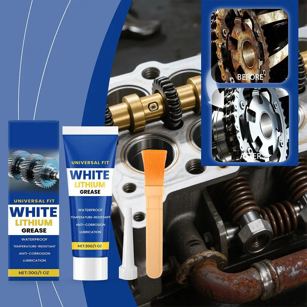 White Lithium Grease | High-Temp Auto & Gear Lubricant