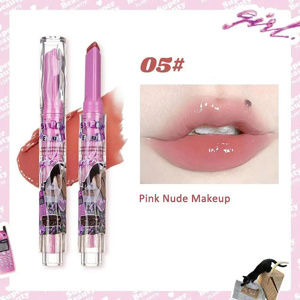 Florette Jelly Lip Glaze – Mirror Finish Waterproof Lipstick