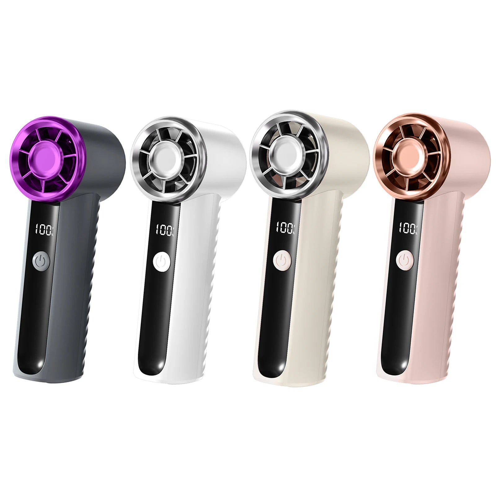 Portable Handheld Turbo Fan Rechargeable Small Pocket Fans 100 Speeds 16000 RPM Cooling Fan for Outdoor Activities Travel Beach Peaceful Pleasures Health and Wellness