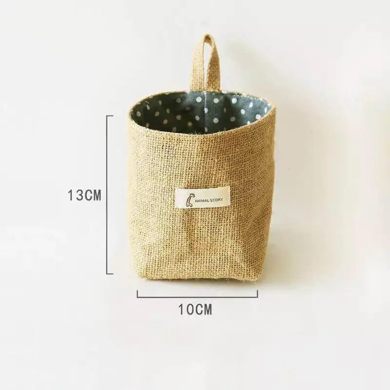 Cotton Linen Hanging Storage Bag | Door, Wall & Bathroom
