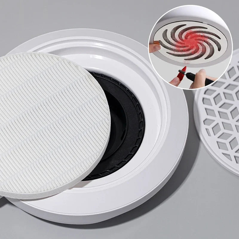 Nail Dust Collector Replacement Filter Nail Vacuum Cleaner Filter Manicure Screen Plate Brushless Nail Dust Extractor Filter Peaceful Pleasures Health and Wellness