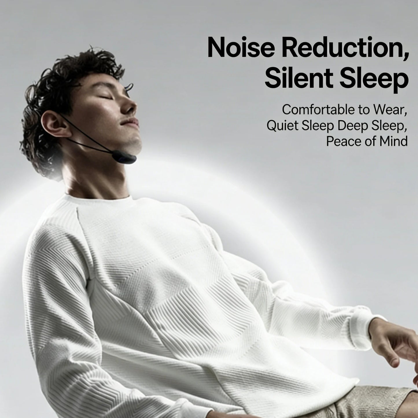 1-piece smart monitoring anti-snoring chin strap adjustable anti-snoring waist belt prevents snoring Peaceful Pleasures Health and Wellness