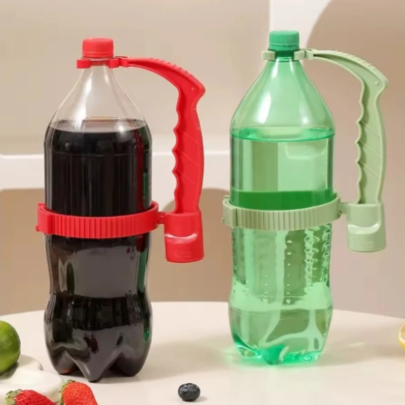 1/4pcs Beverage handle soda water beverage bottle plastic handle (with bottle opener function) Cola handheld pouring handle Peaceful Pleasures Health and Wellness