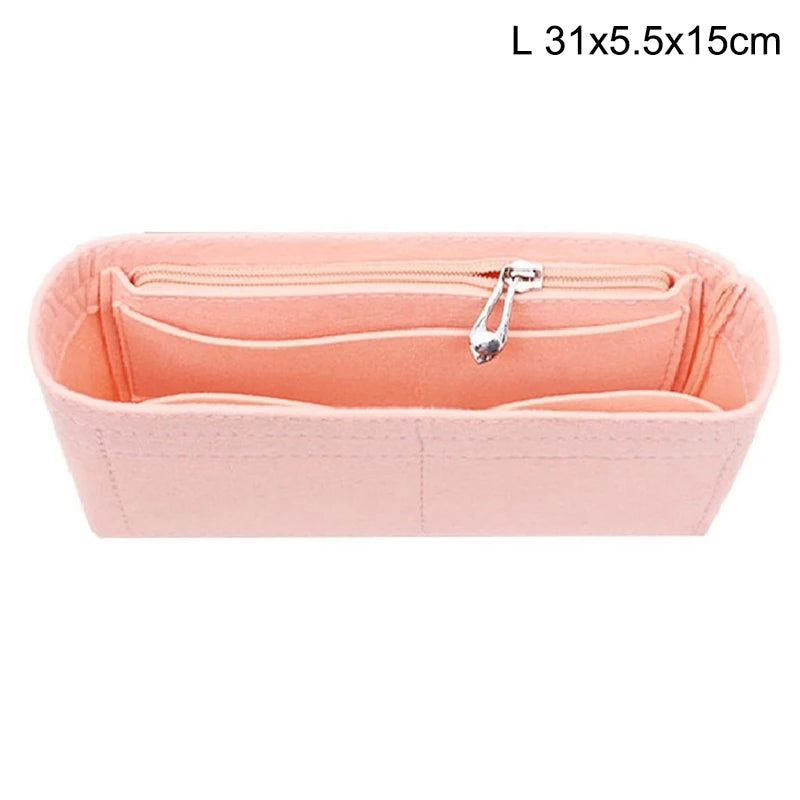 Felt Insert Bag Organizer – Handbag Liner & Makeup Organizer
