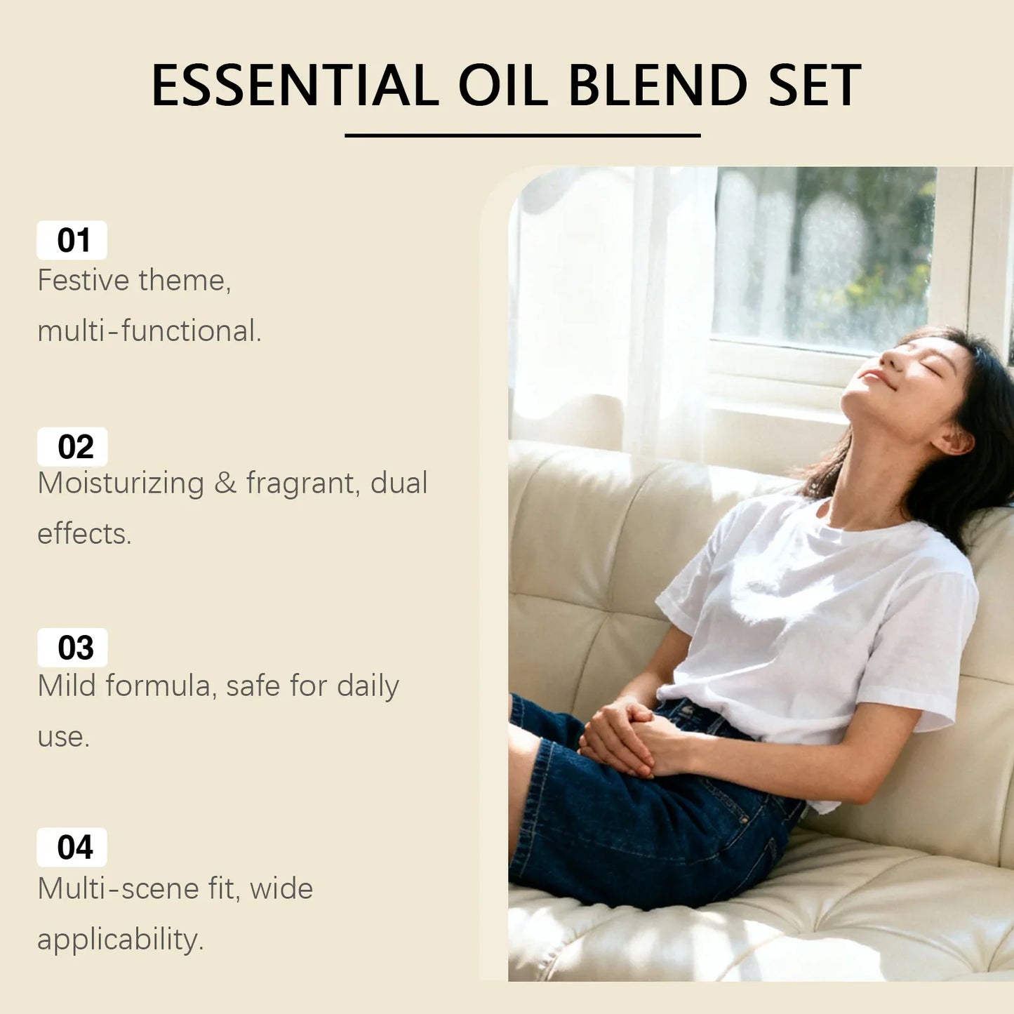 EELHOE Holiday Essential Oil Set – 3 Festive Scents 30ml