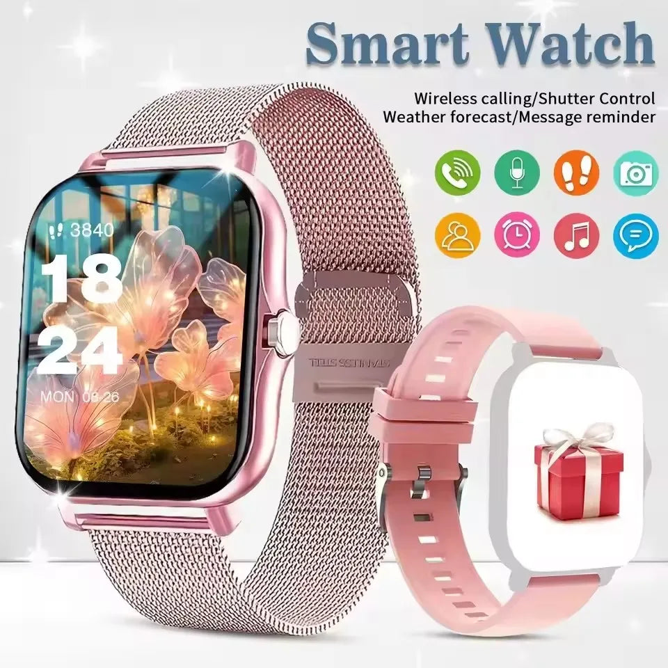 2026 Smart Watch Android IOS Phone 1.83 Inch Color Screen Bluetooth Answer Call Fitness Watches Tracker Smartwatch Women Men New Peaceful Pleasures Health and Wellness 6
