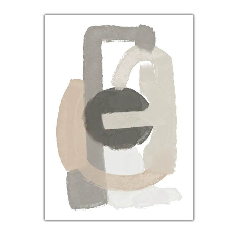 Abstract Wall Art Minimalist Geometric Canvas Painting Nordic Style Poster Prints for Bedroom Living Room Wall Decor Peaceful Pleasures Health and Wellness 03 15x20cm No Frame China Mainland