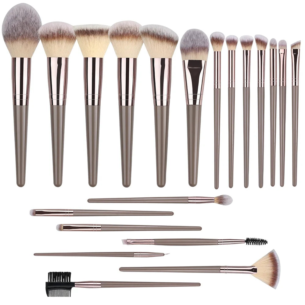 RUNTOIN 20pc Makeup Brush Set – Foundation, Blush & Eyeshadow Kit