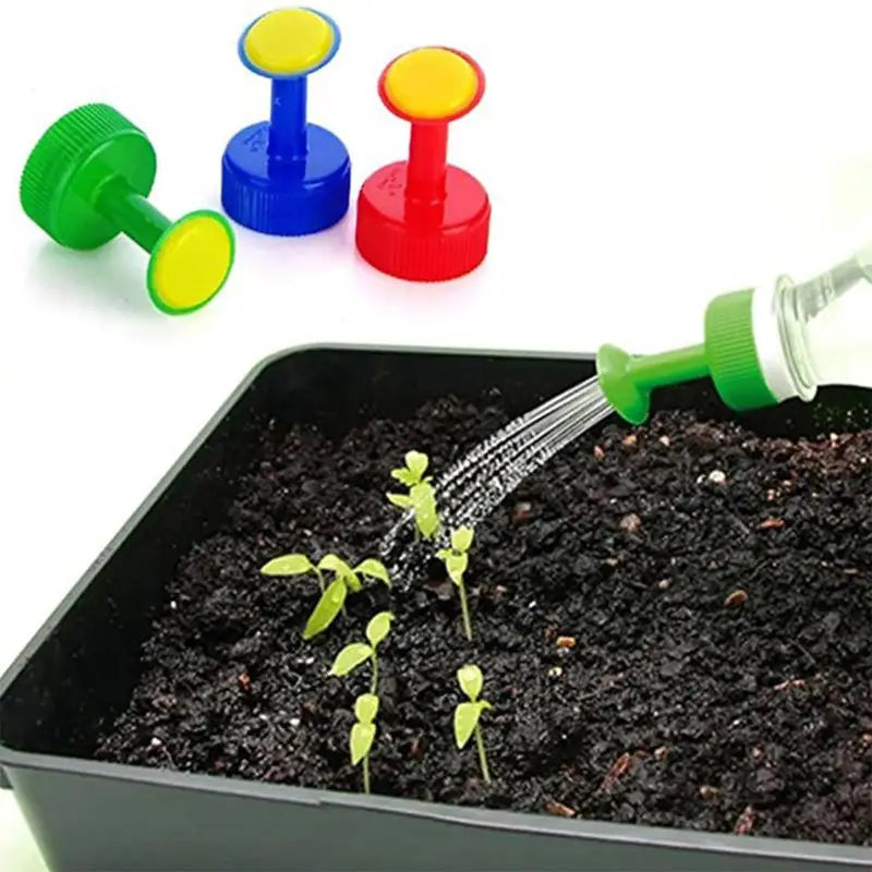 2pcs Garden Plant Watering Sprinkler Bottle Cap Nozzle DIY Mini Irrigation Head for national standard 28mm drinking bottles Peaceful Pleasures Health and Wellness