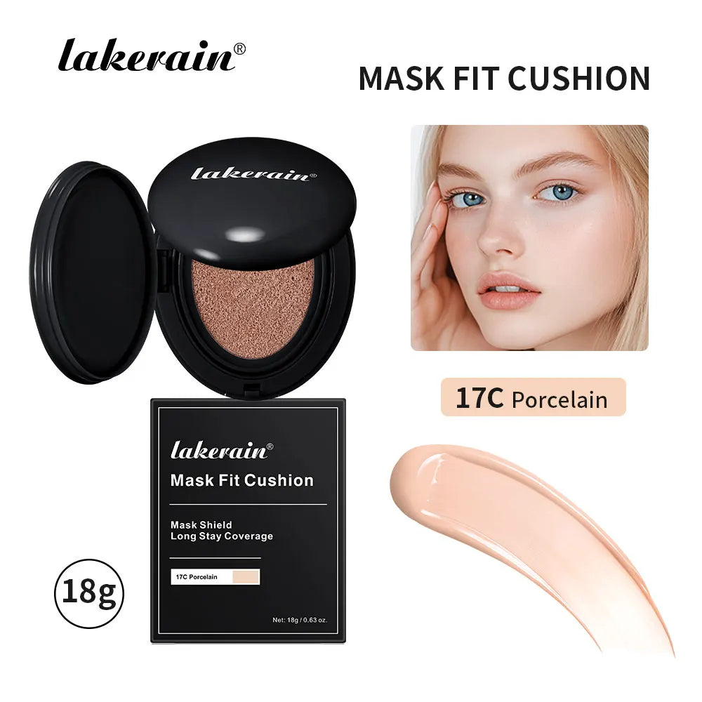 Mask Fit Cushion Foundation Natural Moisturizing Concealer Whitening Oil-control Women Base Long-lasting Makeup Korean Cosmetics Peaceful Pleasures Health and Wellness 17C Porcelain