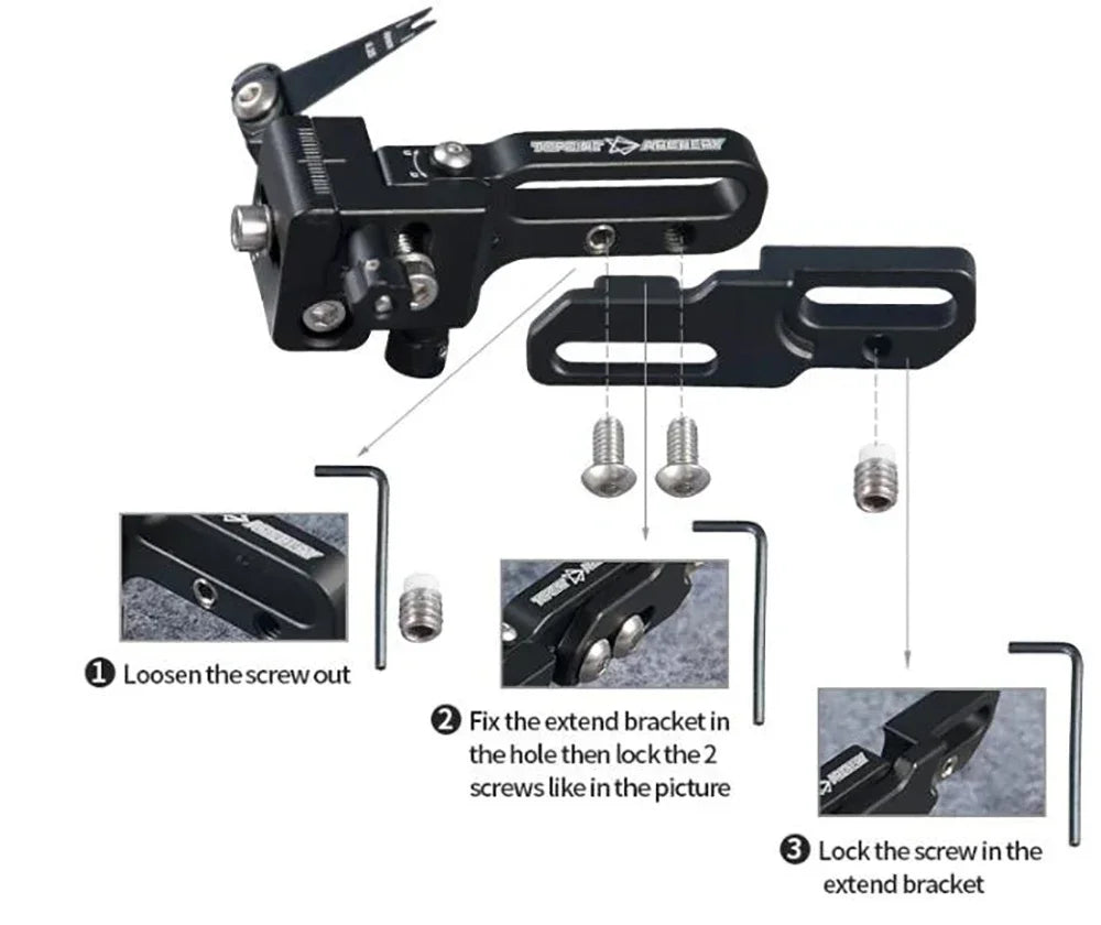 TP826 Arrow Rest Compound Bow Blade Bracket Right Hand Adjustable