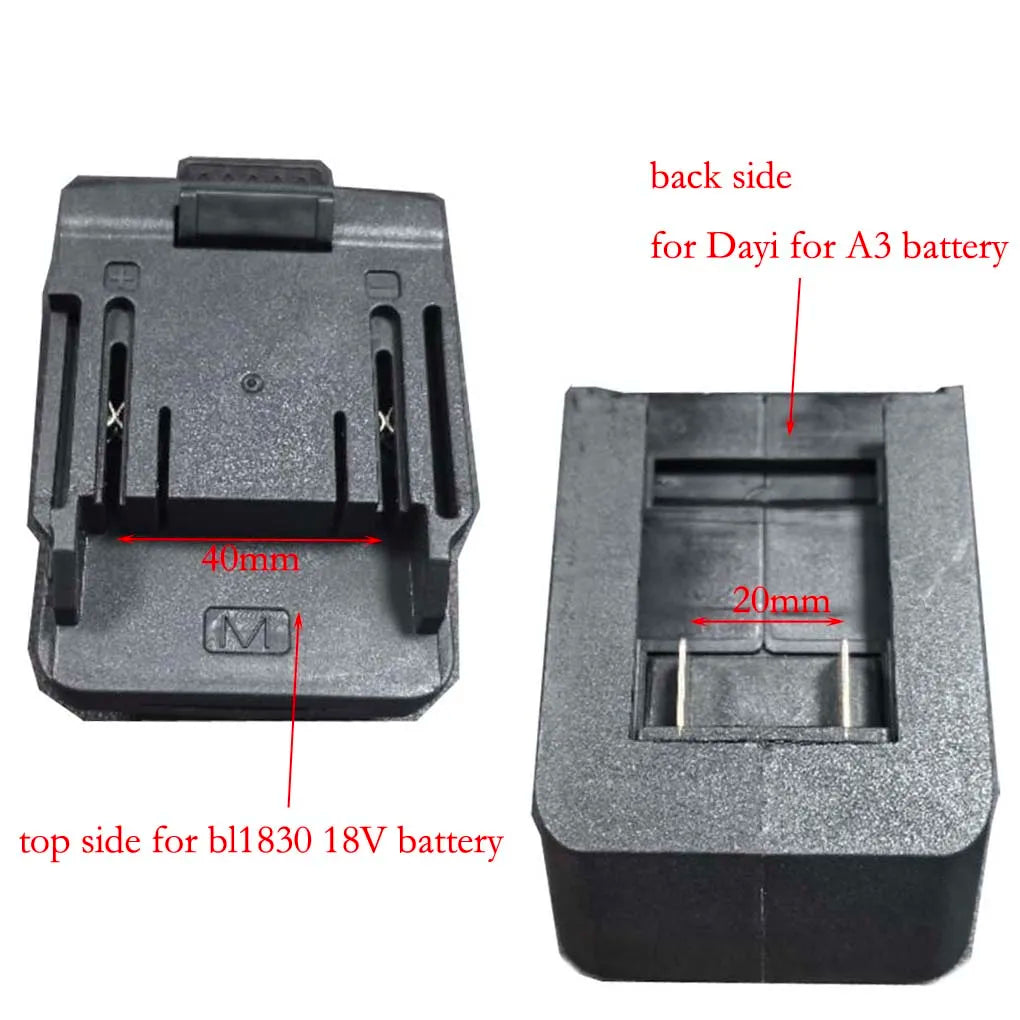 18V Li-Ion Battery Adapter – BL1830 BL1840 BL1850 & Dayi A3/2106