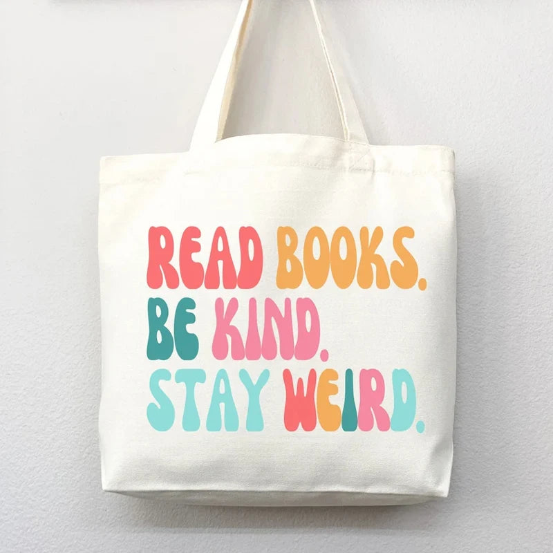 Canvas Tote Bag for Book Lovers | Funny Bookworm Gift