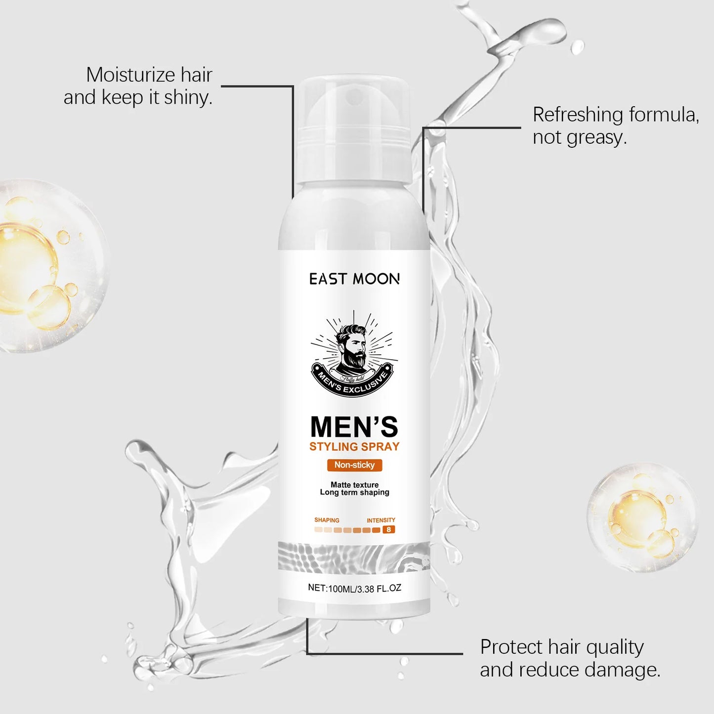 Matte Hair Spray For Men Strong Hold Volumizing Styling Spray Natural Finish Non-Sticky Hair Styling Products For Daily Use Peaceful Pleasures Health and Wellness