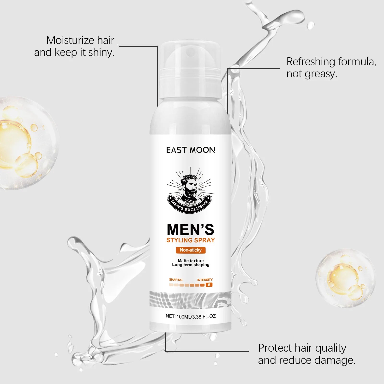 Matte Hair Spray For Men Strong Hold Volumizing Styling Spray Natural Finish Non-Sticky Hair Styling Products For Daily Use Peaceful Pleasures Health and Wellness