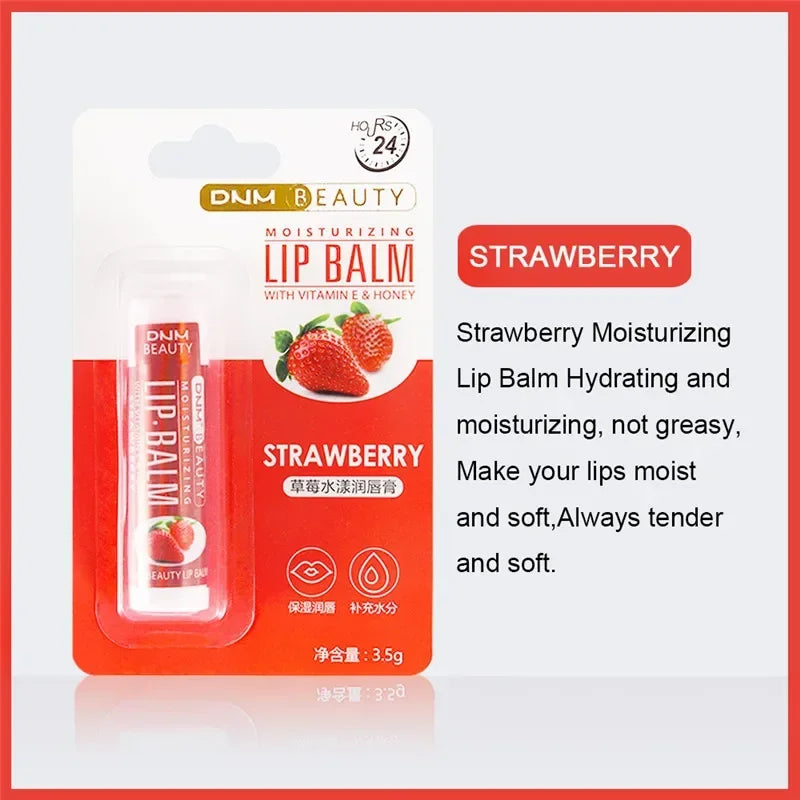 DNM 18-Color Moisturizing Lip Balm | Aloe & Vitamin E Lip Care