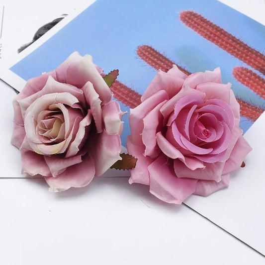Artificial Silk Rose Flower Heads 5/10 Pcs – Wedding & Decor Artificial Silk Flowers Peaceful Pleasures Health and Wellness