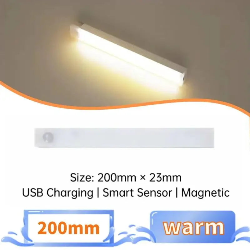 Motion Sensor LED Night Light – USB Rechargeable Cabinet Light