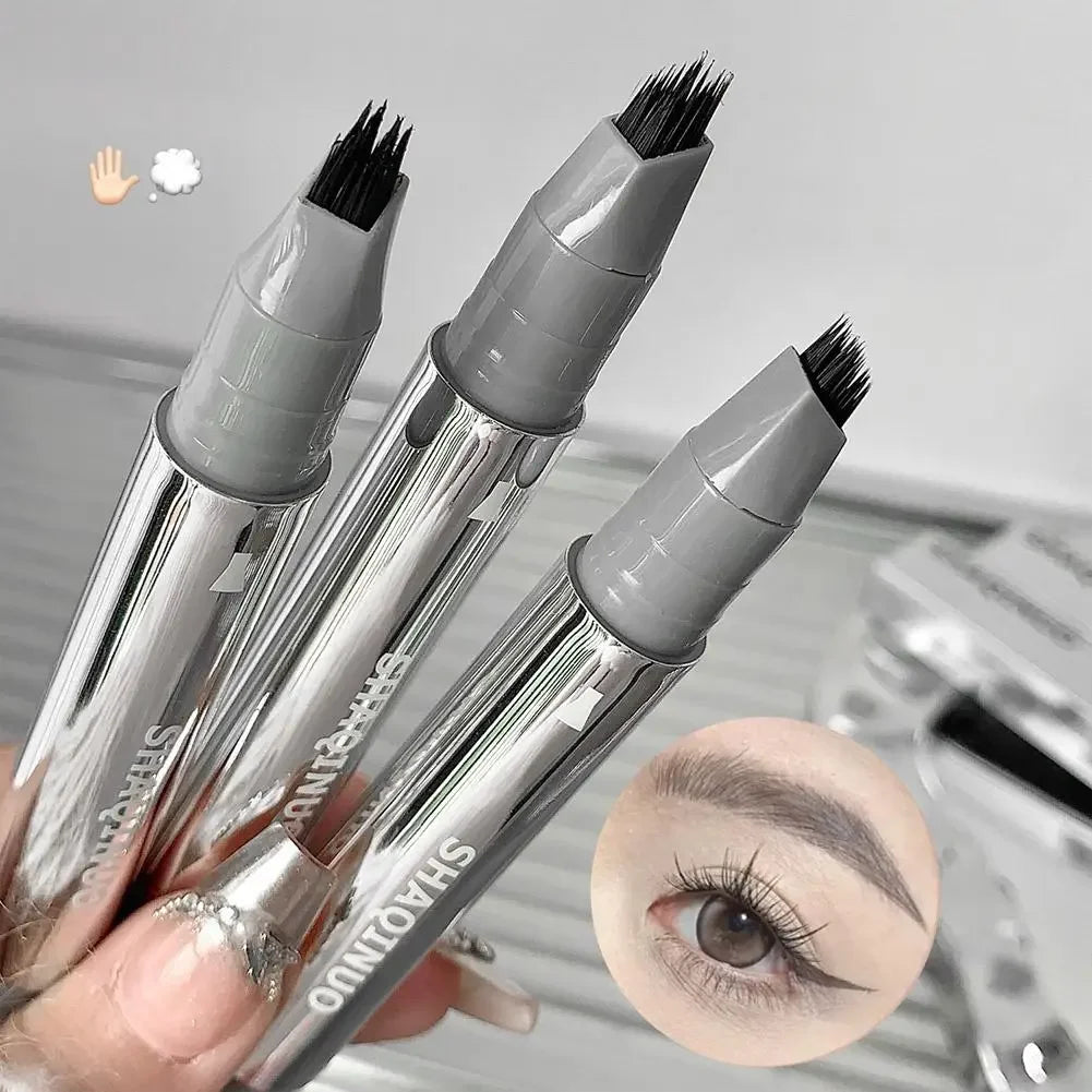 Liquid Microblading Eyebrow Pencils Waterproof Quick-Dry Multi-Tip Eyebrow Pen for Hair-Like Strokes, Long-Lasting Eyebrow Dye Peaceful Pleasures Health and Wellness