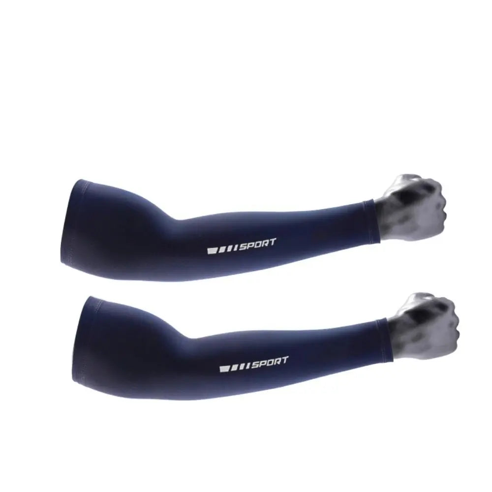 UPF 50+ Ice Silk UV Arm Sleeves – Cooling Sun Protection