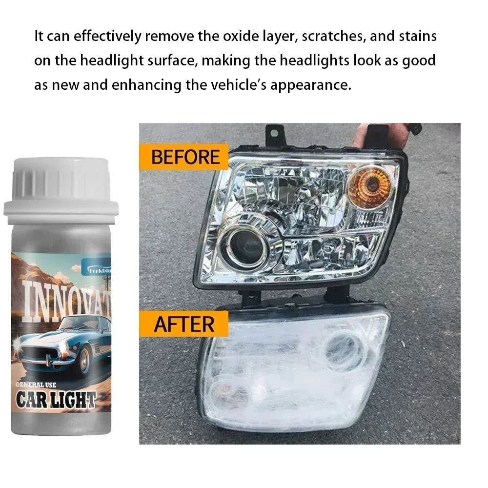 Polish Headlight Chemical Polishing Kit Headlight Liquid Polymer Repair Fluid Headlights Car Headlight Restoration Motorcycle Peaceful Pleasures Health and Wellness