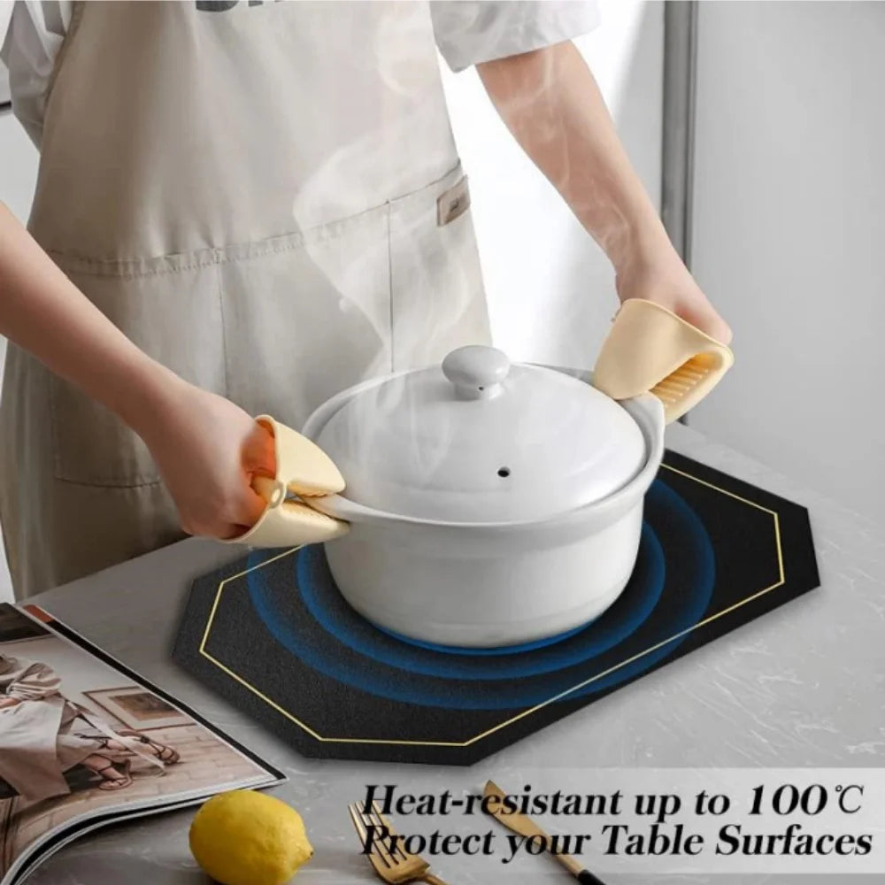 Placemats and Coaster Set 4/8 Pcs , Dual Sided Two-Color Place Mats 30x43cm/11.81x16.93inch Leather Heat Resistant Non-Slip Peaceful Pleasures Health and Wellness