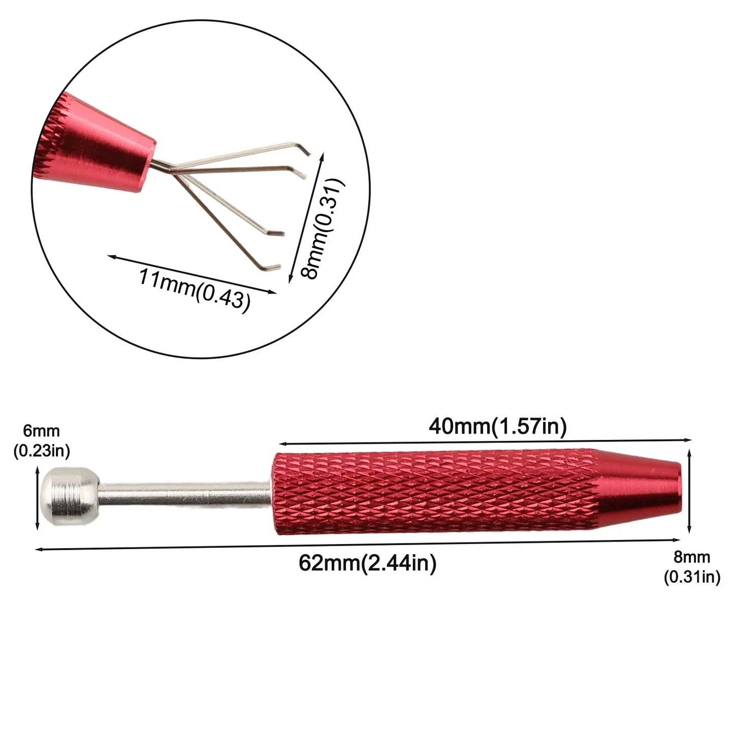 4-Claw Jewelry Grabber & Component Pick-Up Tool | 62mm