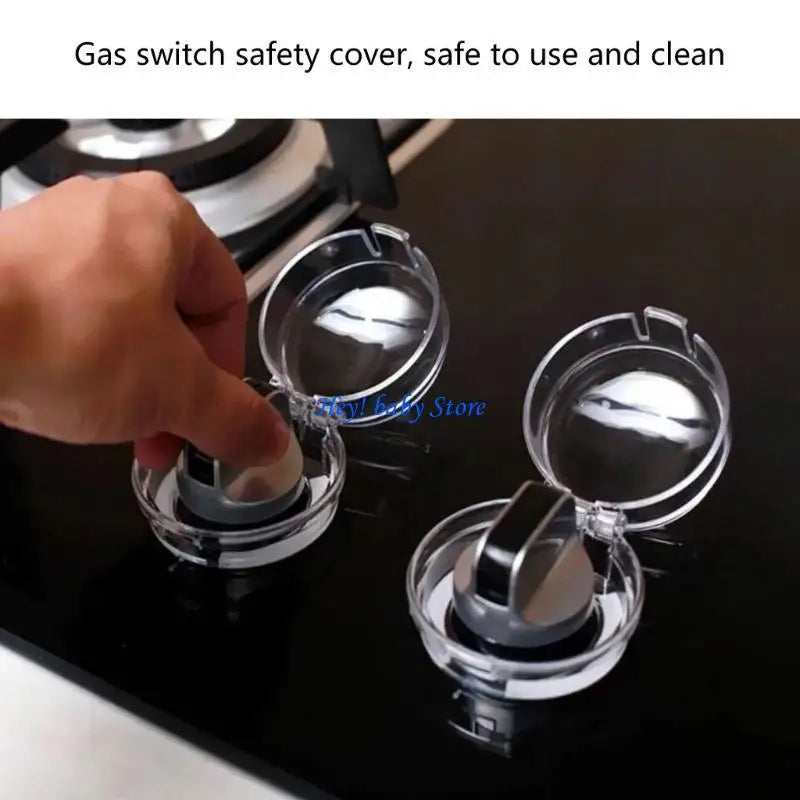 Child Safety Gas Stove Knob Cover Protector | Clear Plastic