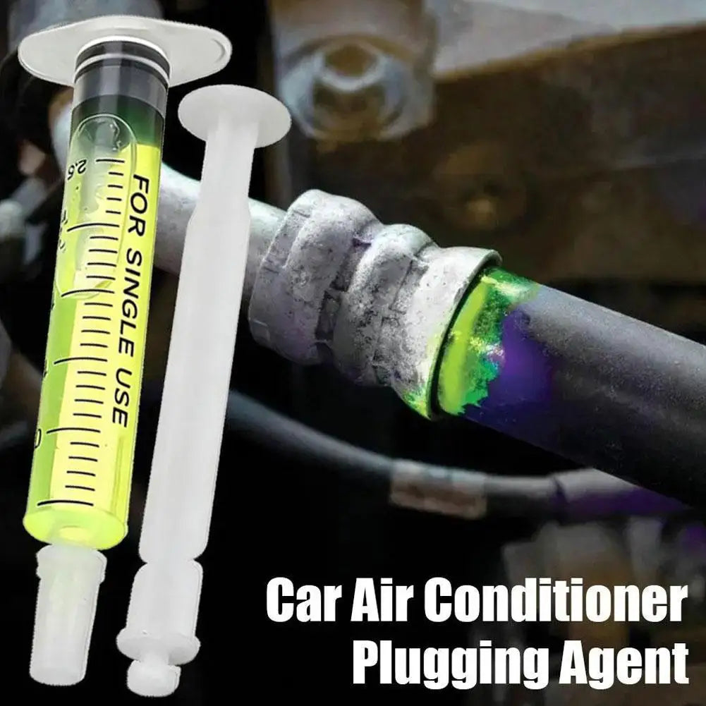 3PCS R134a Refrigerant Oil Leak Repair Agent Car Air Conditioner Plugging Agent Car Fluorescent Leak Detection Oil Leak Repair Peaceful Pleasures Health and Wellness