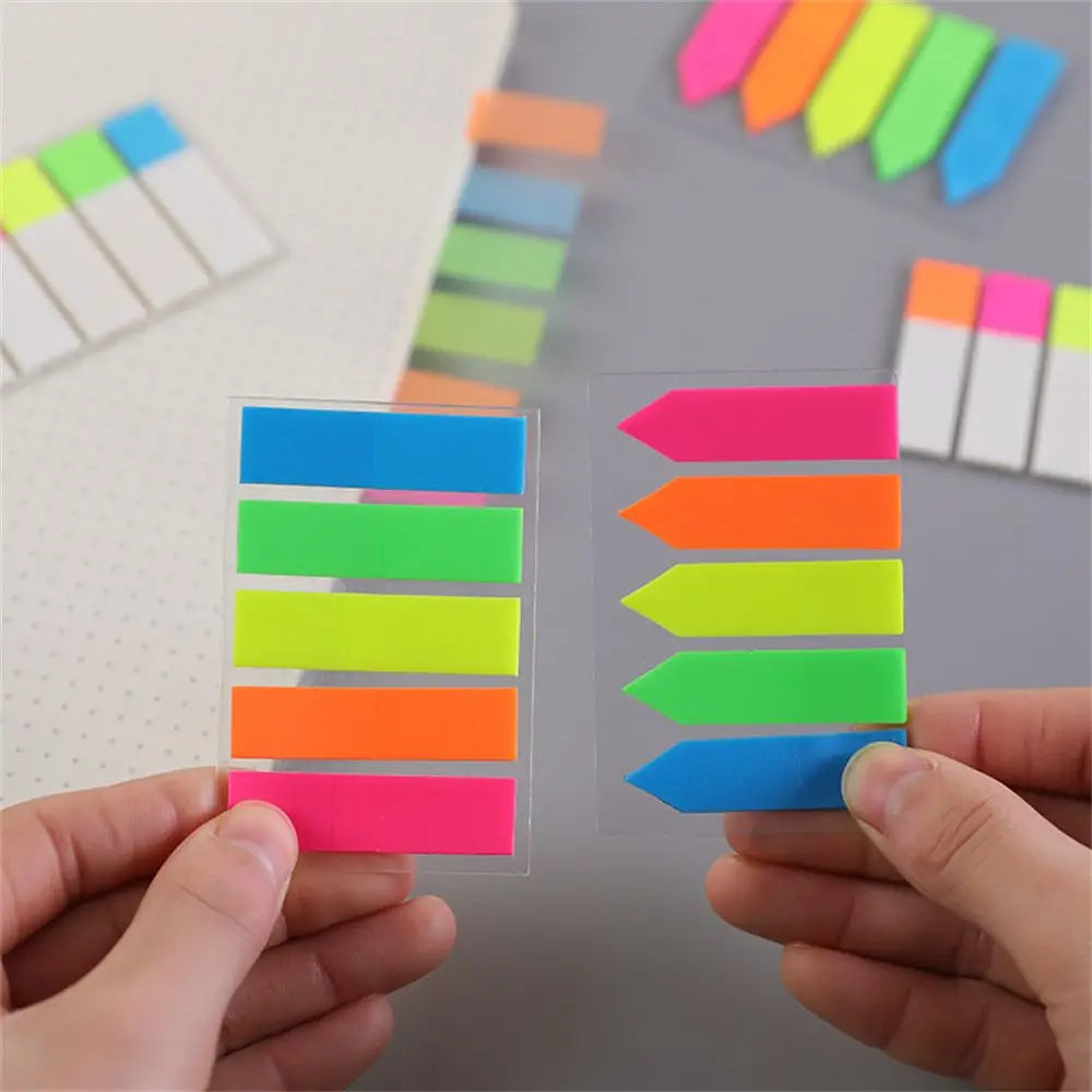 Supplies Memo Sticker Paper Memo Flags Bookmark Marker Sticker Fluorescent Memo Pad Candy Color Sticky Notes Colored Memo Pad Peaceful Pleasures Health and Wellness