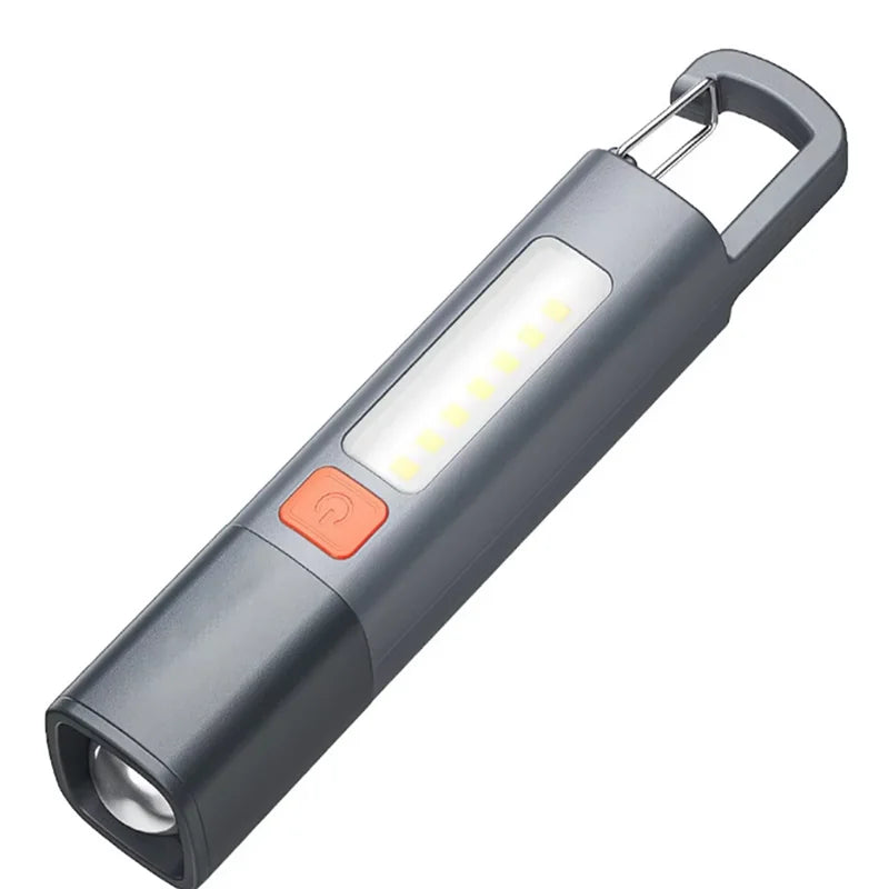Mini Rechargeable Flashlight – 1200 Lumen, Zoomable, 3 Modes