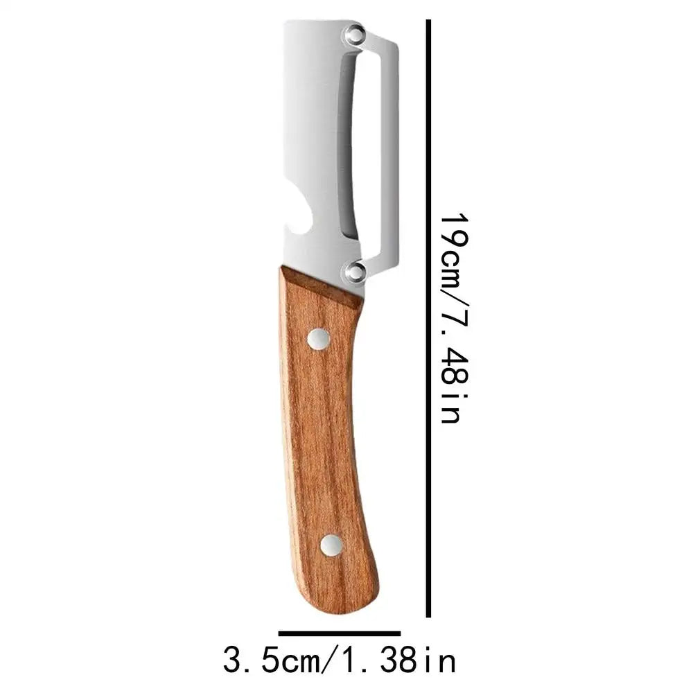 2-in-1 Y Vegetable & Fruit Peeler with Ergonomic Wooden Handle