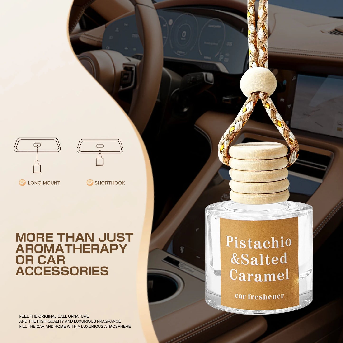 4 Pcs Car Air Freshener Set with Long-Lasting Scent