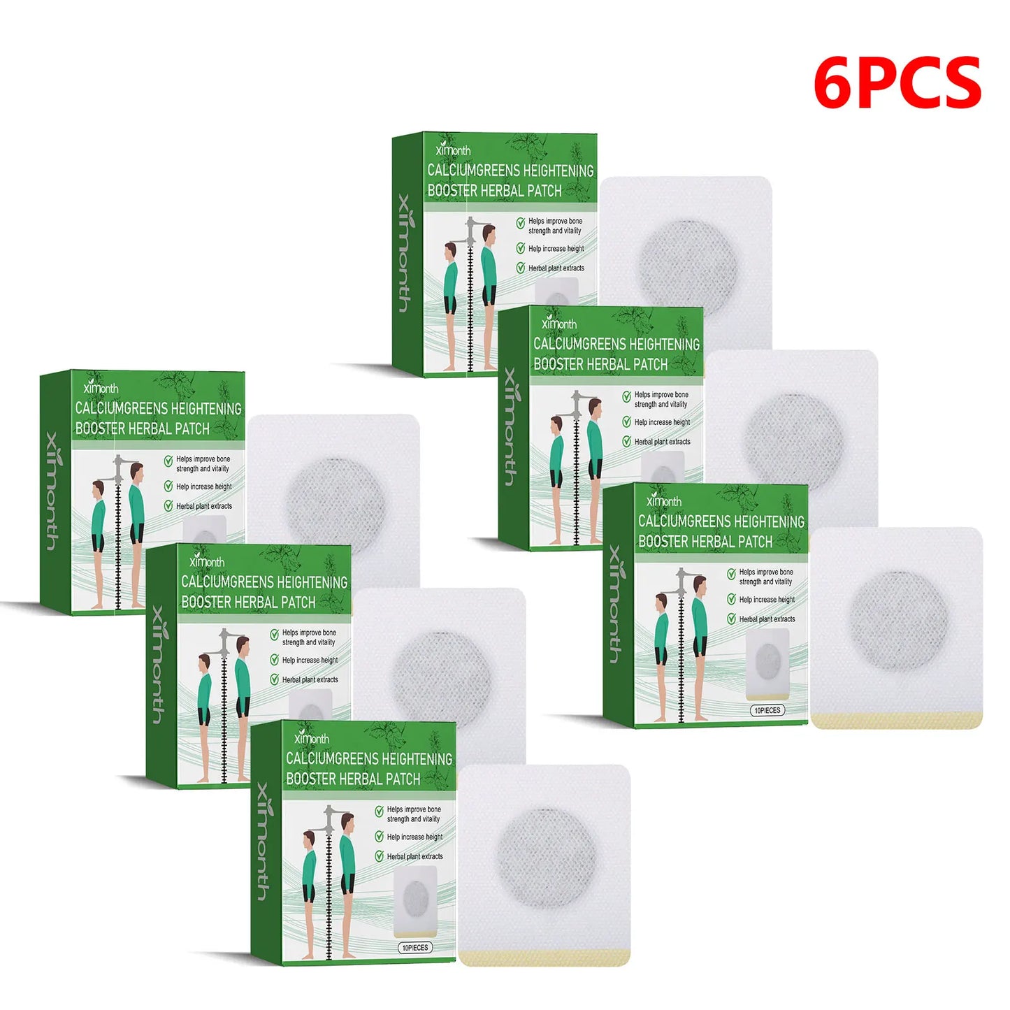 Herbal Height Growth Foot Patch – Vitamin D Bone Support 10pc
