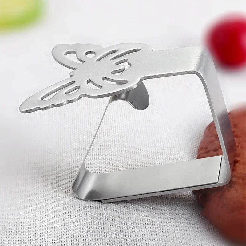 20-Pack Cat Paw Tablecloth Clips – Stainless Steel Clamps