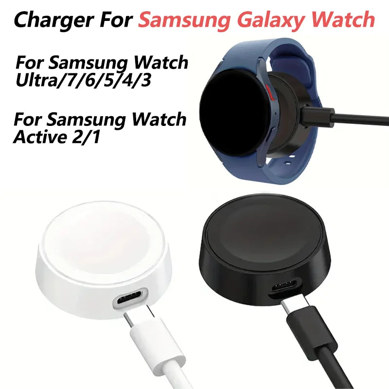 Mini Wireless Charger Keychain for Samsung Galaxy Watch 4 5 6 7 Peaceful Pleasures Health and Wellness