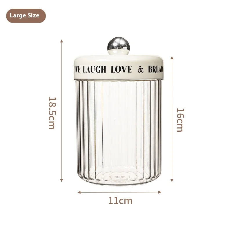 Airtight Food Storage Containers - BPA-Free Kitchen Canisters for Grains/Dry Goods with Moisture-Proof Seal & Stackable Design Peaceful Pleasures Health and Wellness L