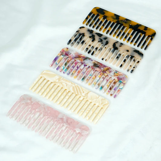Acetate Wide Tooth Detangling Hair Comb – Anti-Static Set Hair Detangling Comb Oasis Select