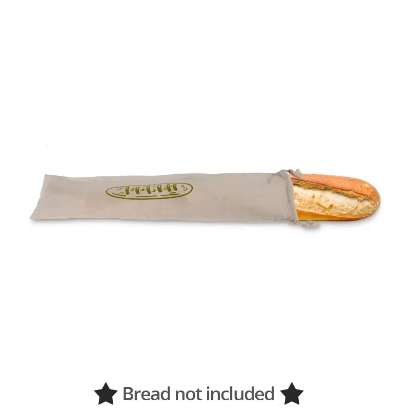 Linen Bread Bags for Sourdough Homemade Bread, Reusable Bread Storage Bag, Linen Fabric Bread Bag for Home Bakers Peaceful Pleasures Health and Wellness 67x15cm