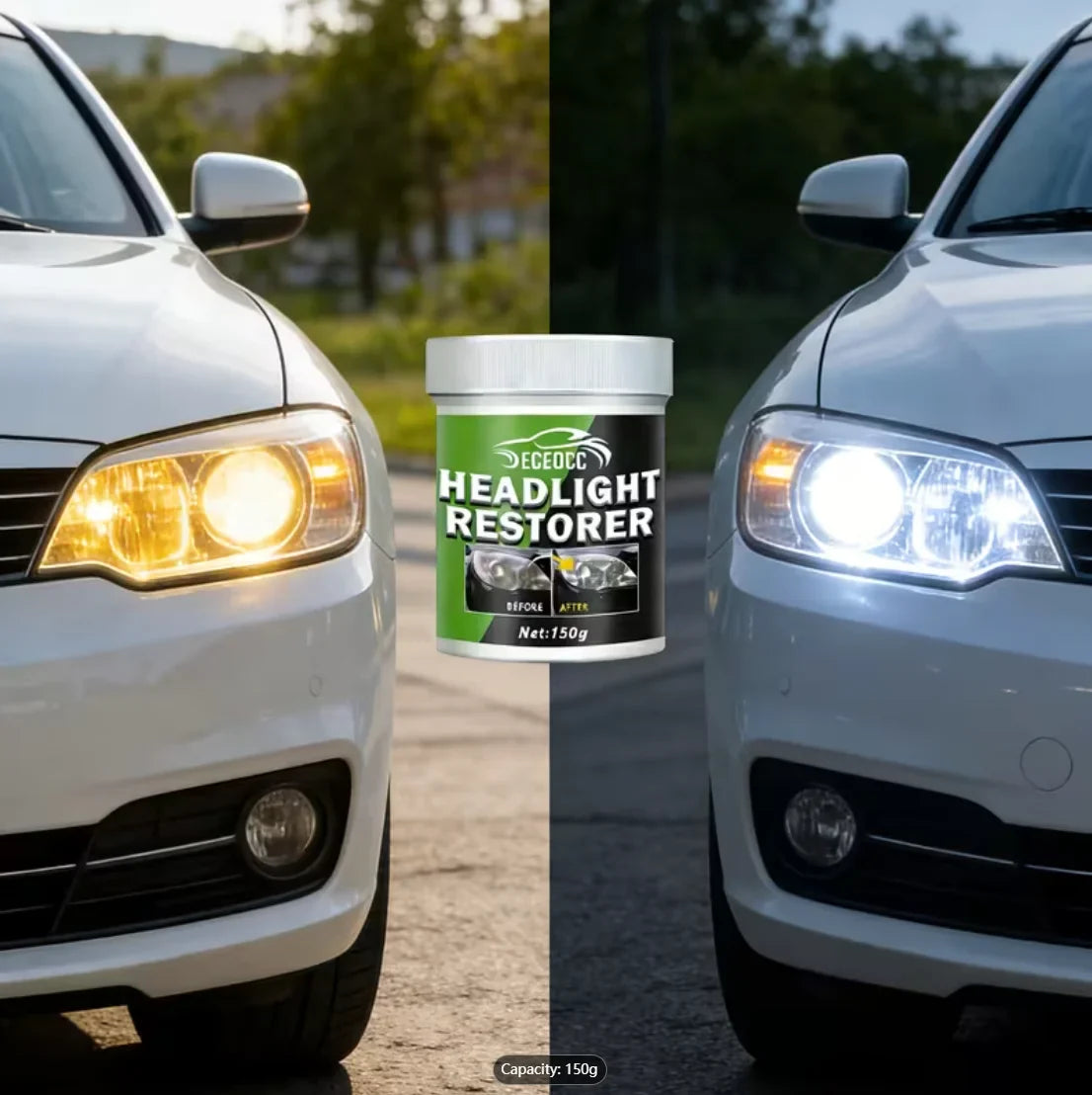 Car Headlight Restoration Kit – Remove Oxidation & Haze